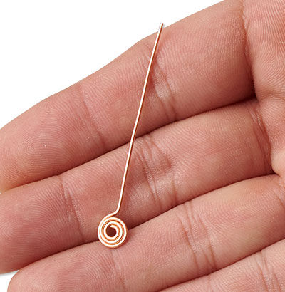 Spiral head pin